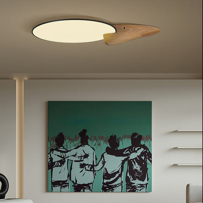 Lone Peak Ceiling Lamp | Wood, Metal, Acrylic | White, Black, Walnut Color