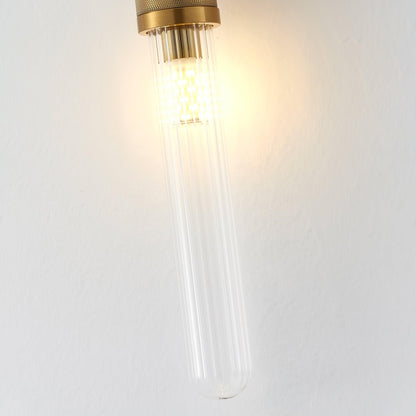 Long Arc Glass Wall Lamp | Metal & Glass | Gold or Black