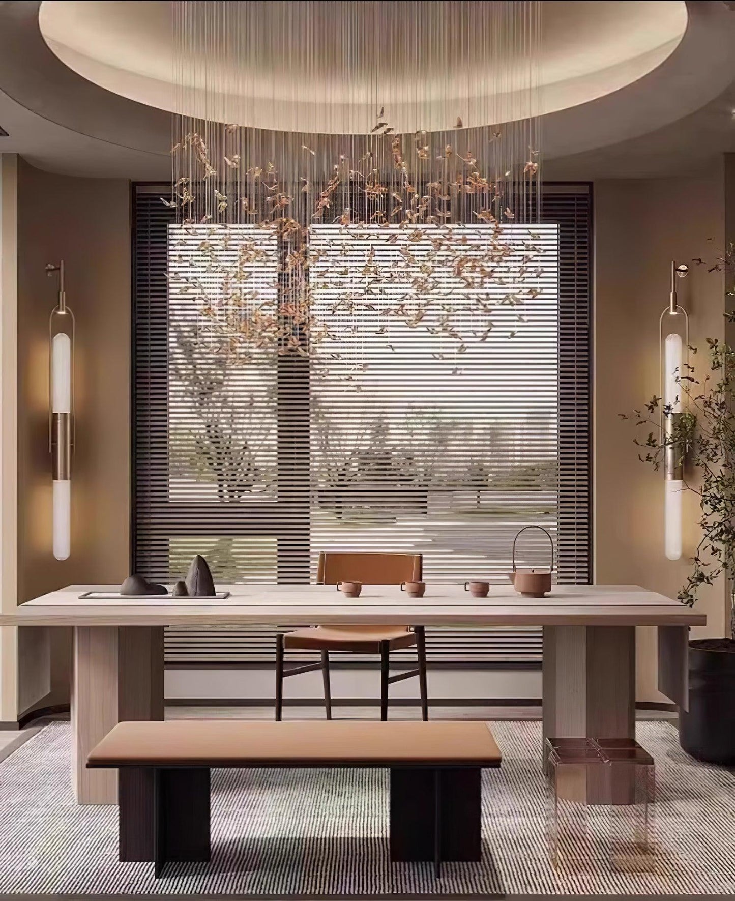 Long Arc Glass Wall Lamp | Metal & Glass | Gold or Black
