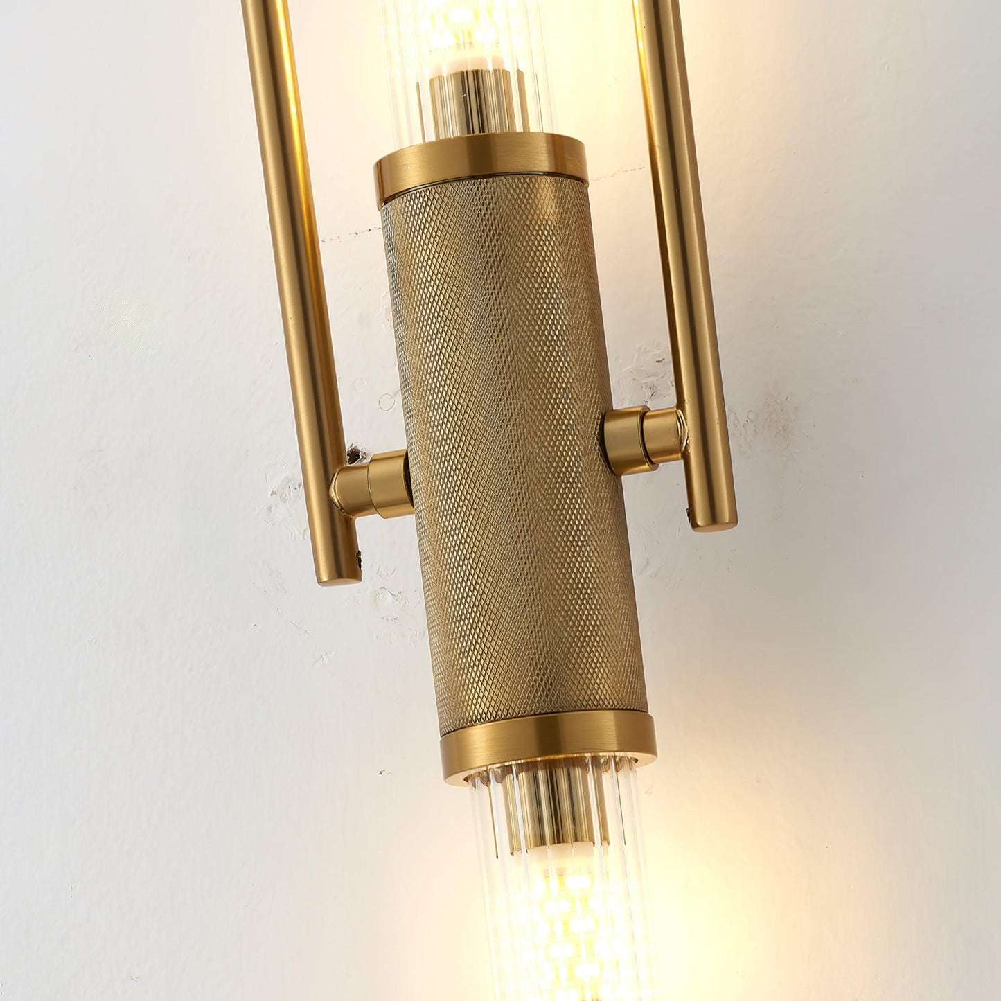 Long Arc Glass Wall Lamp | Metal & Glass | Gold or Black