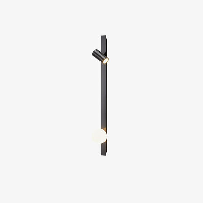 Long Arm Wall Light | Brass & Glass | White