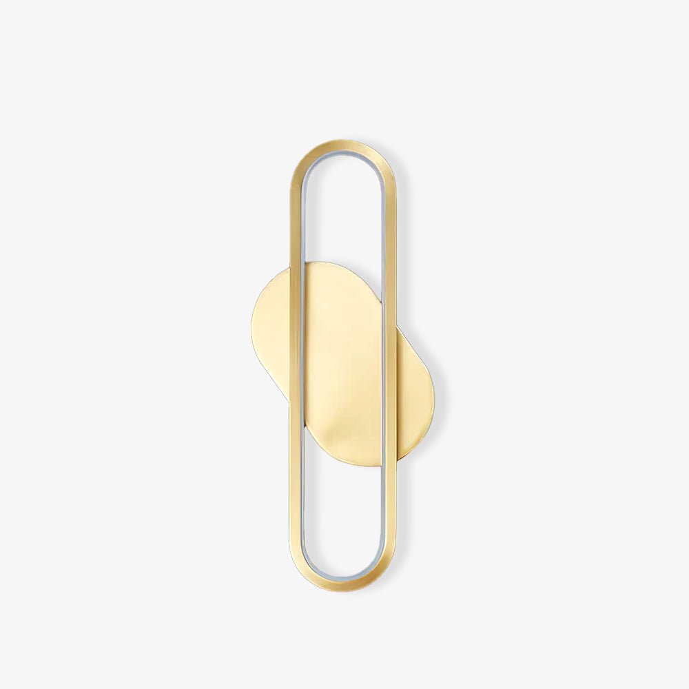 Long Ova Wall Lamp | Brass & Silicone | White