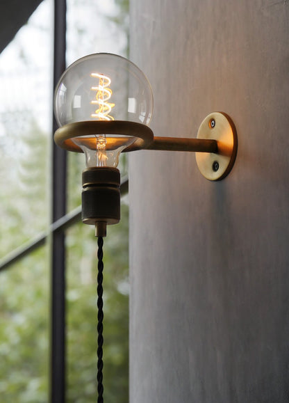 Loop Minimalist Wall Light | Metal & Glass | Copper