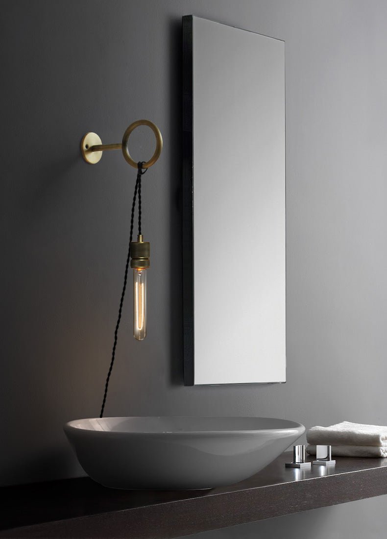 Loop Minimalist Wall Light | Metal & Glass | Copper