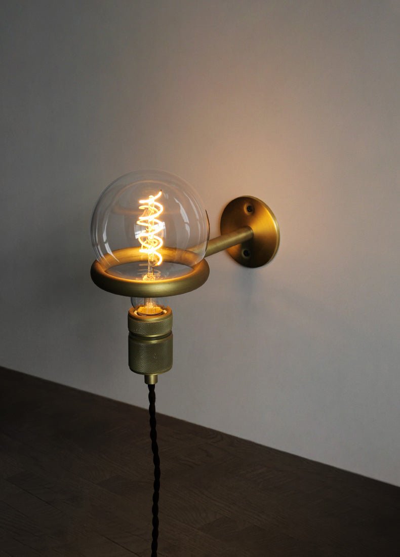 Loop Minimalist Wall Light | Metal & Glass | Copper