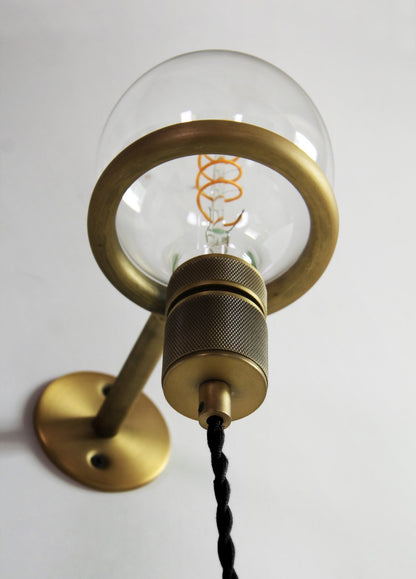 Loop Minimalist Wall Light | Metal & Glass | Copper