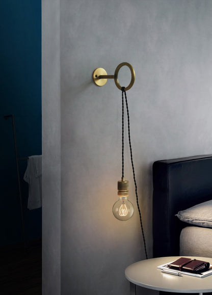 Loop Minimalist Wall Light | Metal & Glass | Copper
