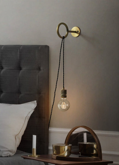 Loop Minimalist Wall Light | Metal & Glass | Copper