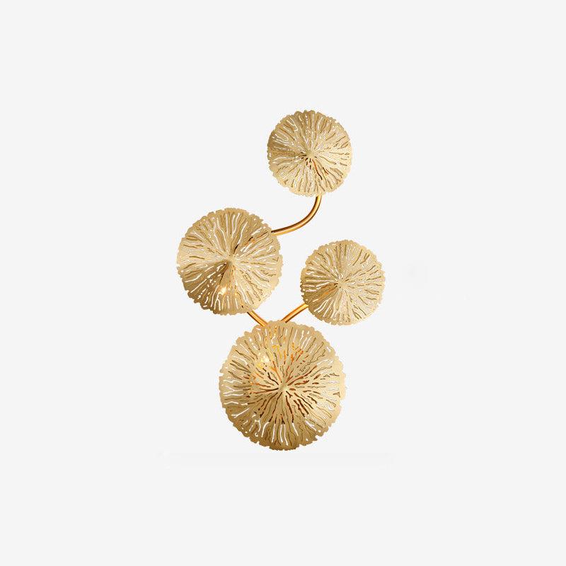 Lotus Leaf Wall Sconce | Brass | Gilded