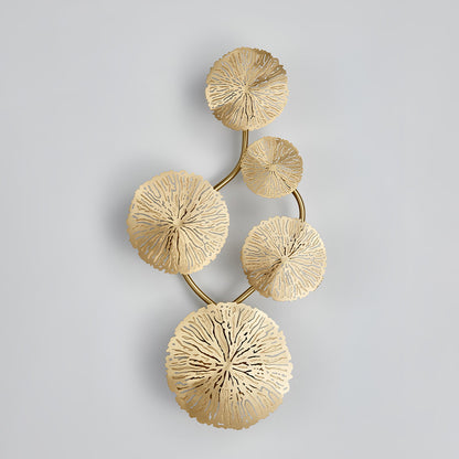 Lotus Leaf Wall Sconce | Brass | Gilded