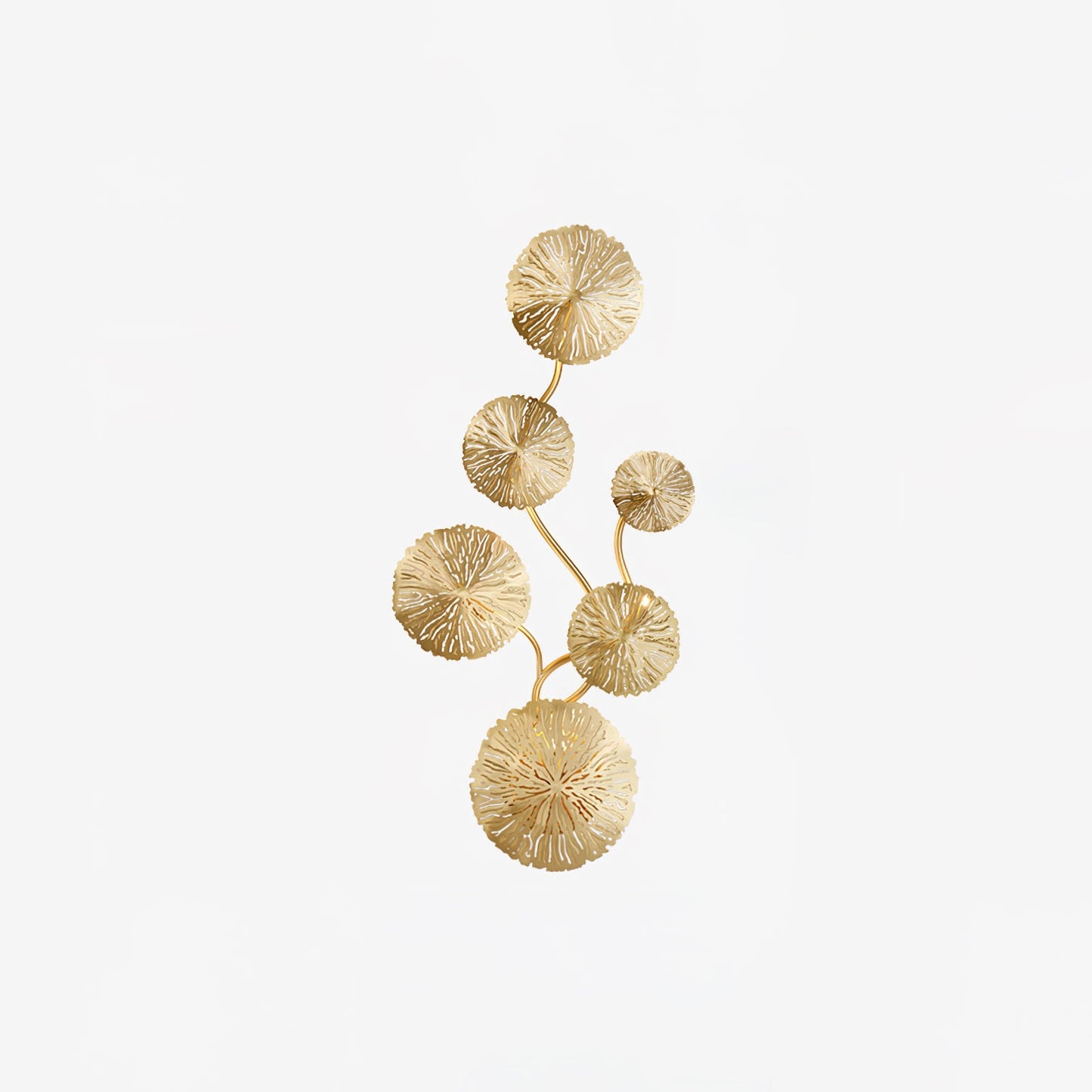 Lotus Leaf Wall Sconce | Brass | Gilded