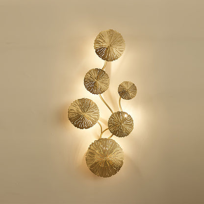Lotus Leaf Wall Sconce | Brass | Gilded