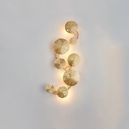 Lotus Leaf Wall Sconce | Brass | Gilded