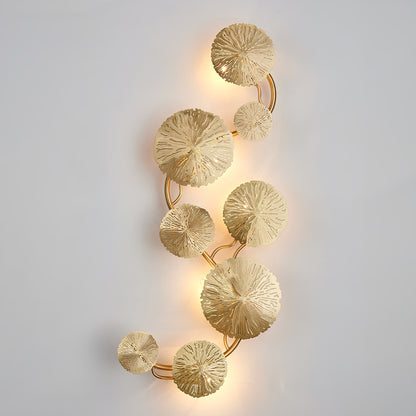 Lotus Leaf Wall Sconce | Brass | Gilded
