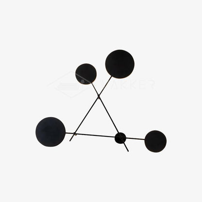 Lride Wall Lamp | Metal, Iron, Acrylic | Black, Gray + Black