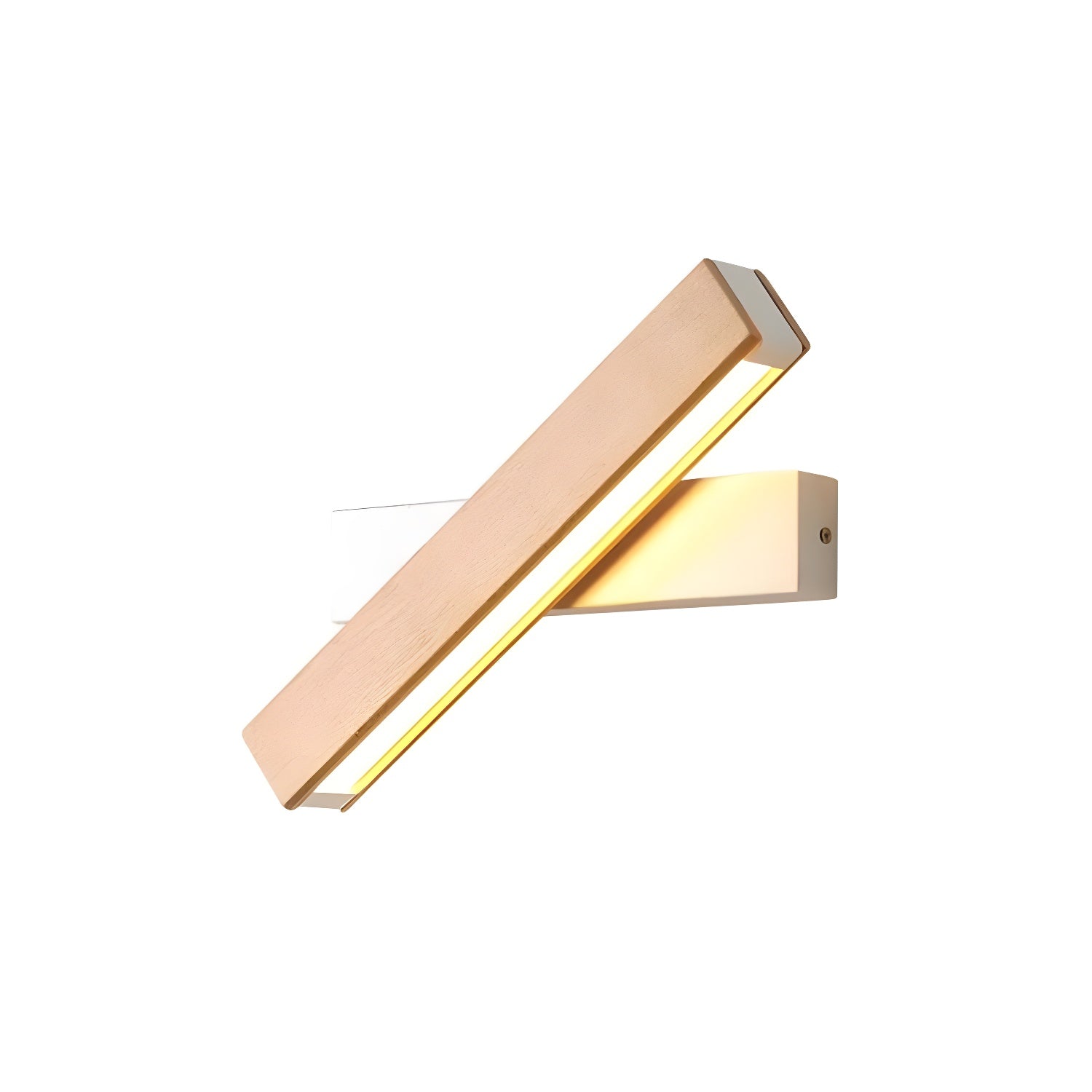 Luca Angle Wall Light | Modern Wood LED | White