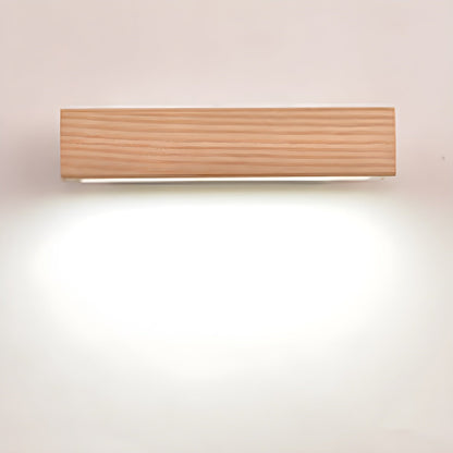 Luca Angle Wall Light | Modern Wood LED | White