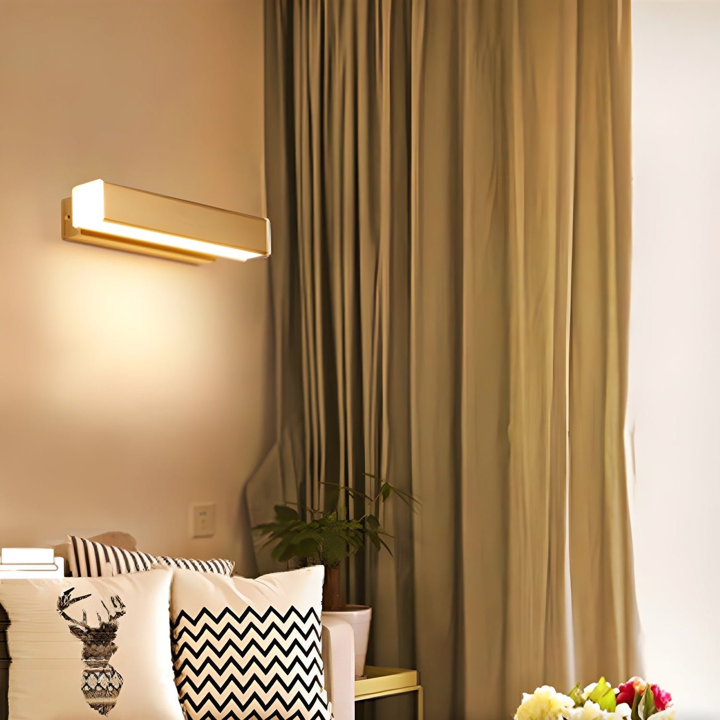 Luca Angle Wall Light | Modern Wood LED | White
