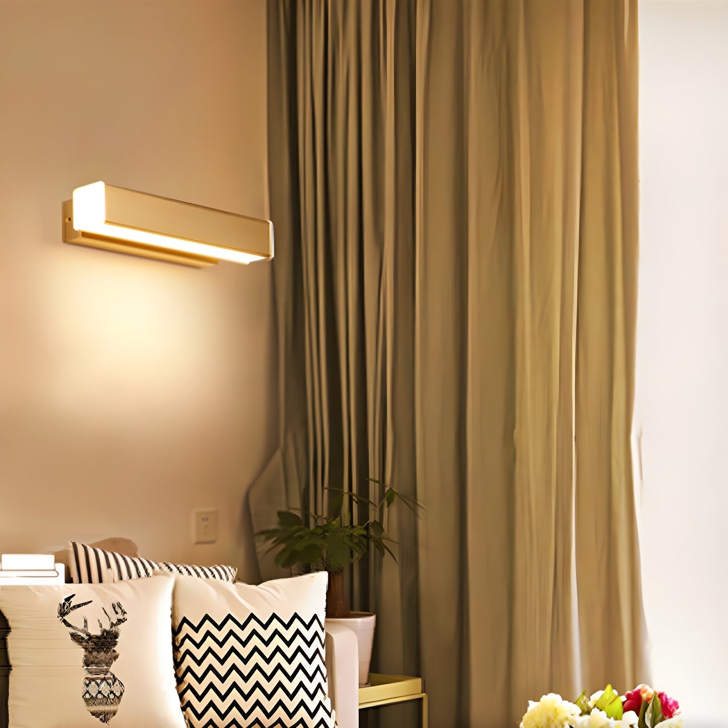Luca Angle Wall Light | Modern Wood LED | White
