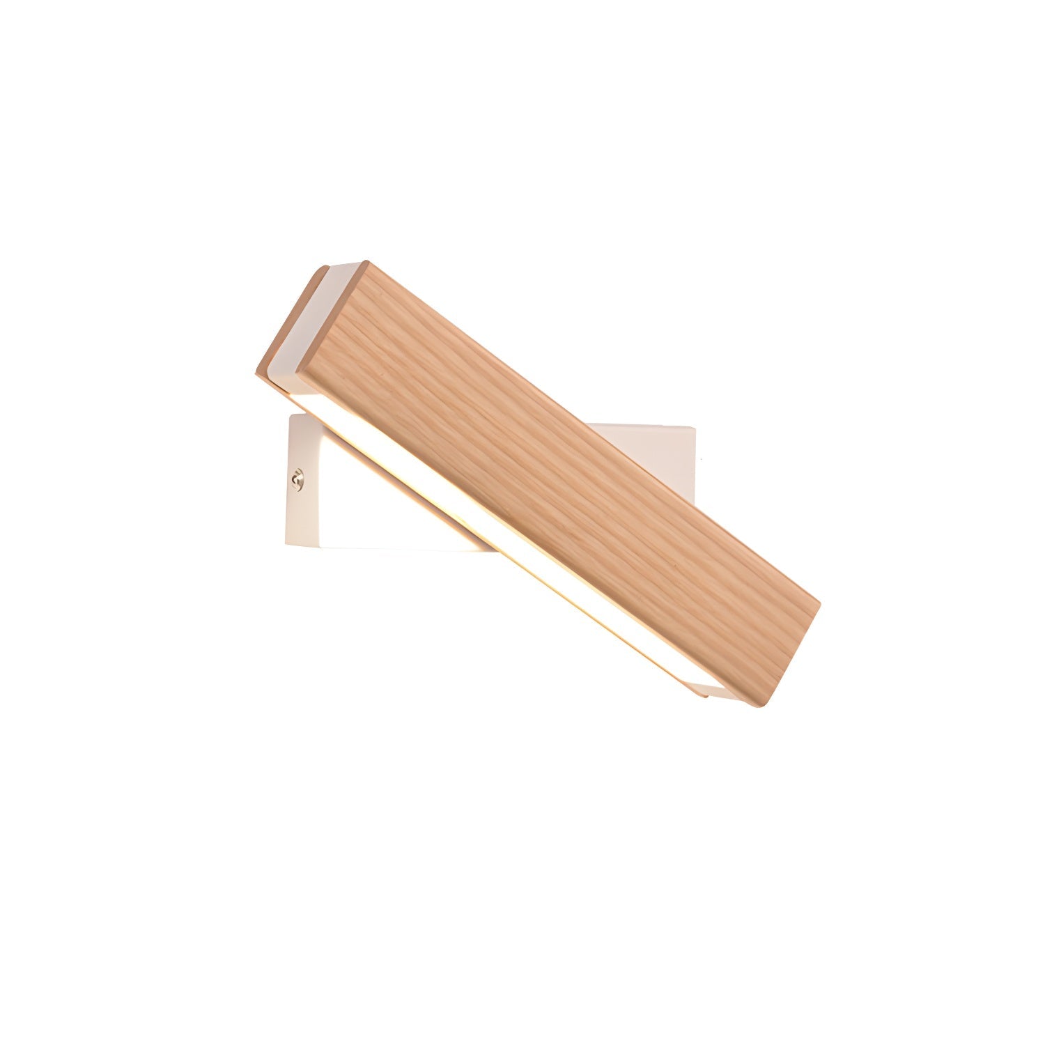 Luca Angle Wall Light | Modern Wood LED | White