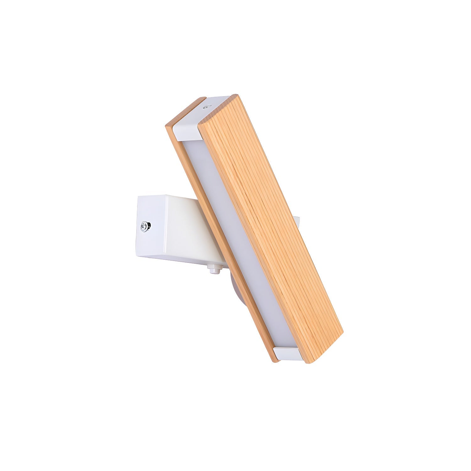 Luca Angle Wall Light | Modern Wood LED | White