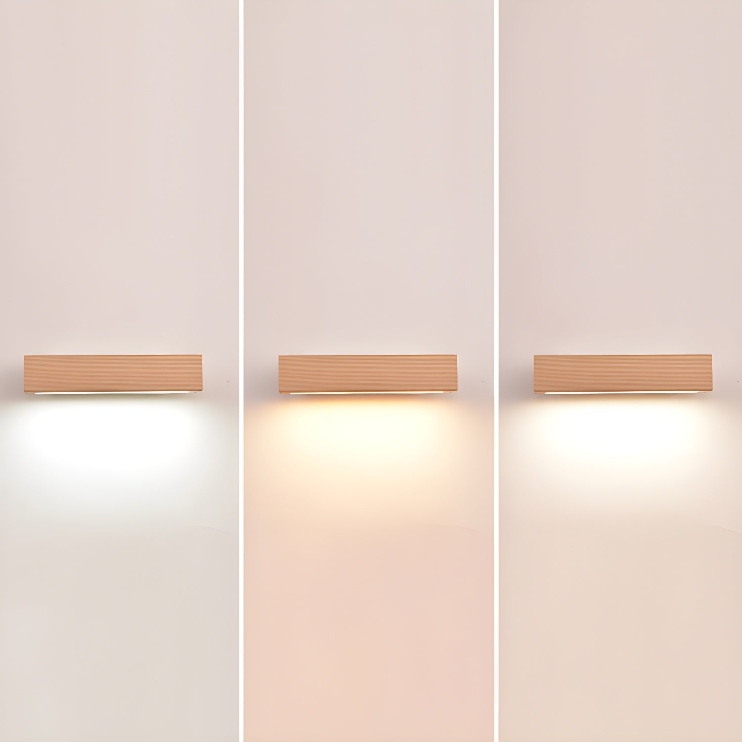 Luca Angle Wall Light | Modern Wood LED | White