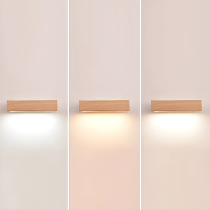 Luca Angle Wall Light | Modern Wood LED | White