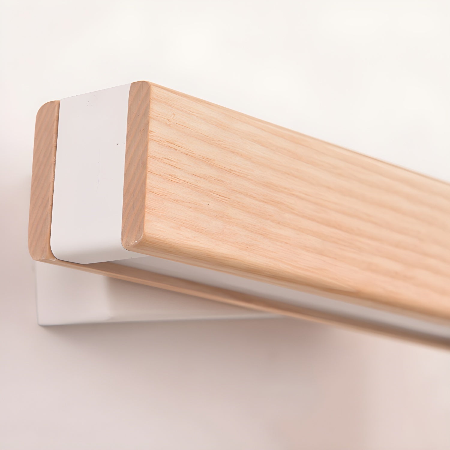 Luca Angle Wall Light | Modern Wood LED | White
