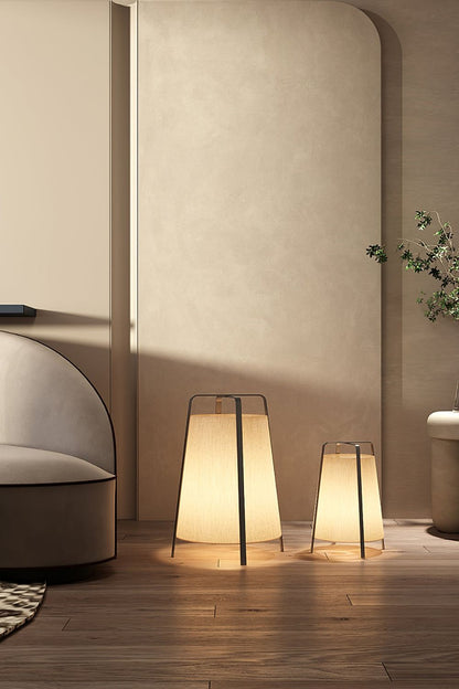 Luca Soft Glow Table Lamp | Fabric Shade | Black
