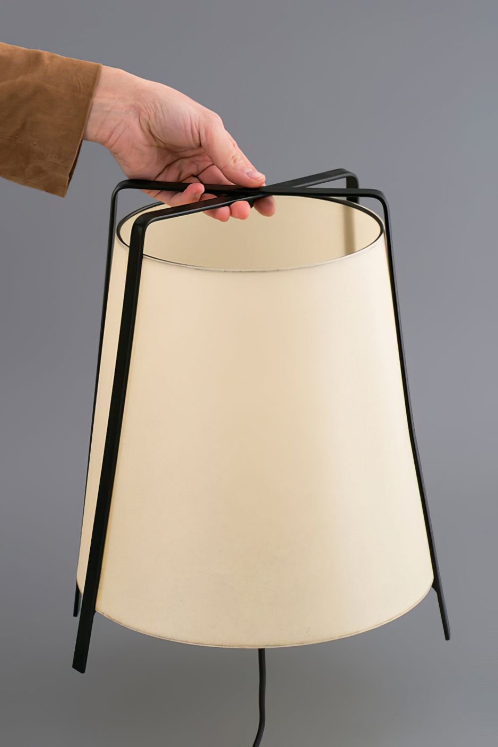 Luca Soft Glow Table Lamp | Fabric Shade | Black