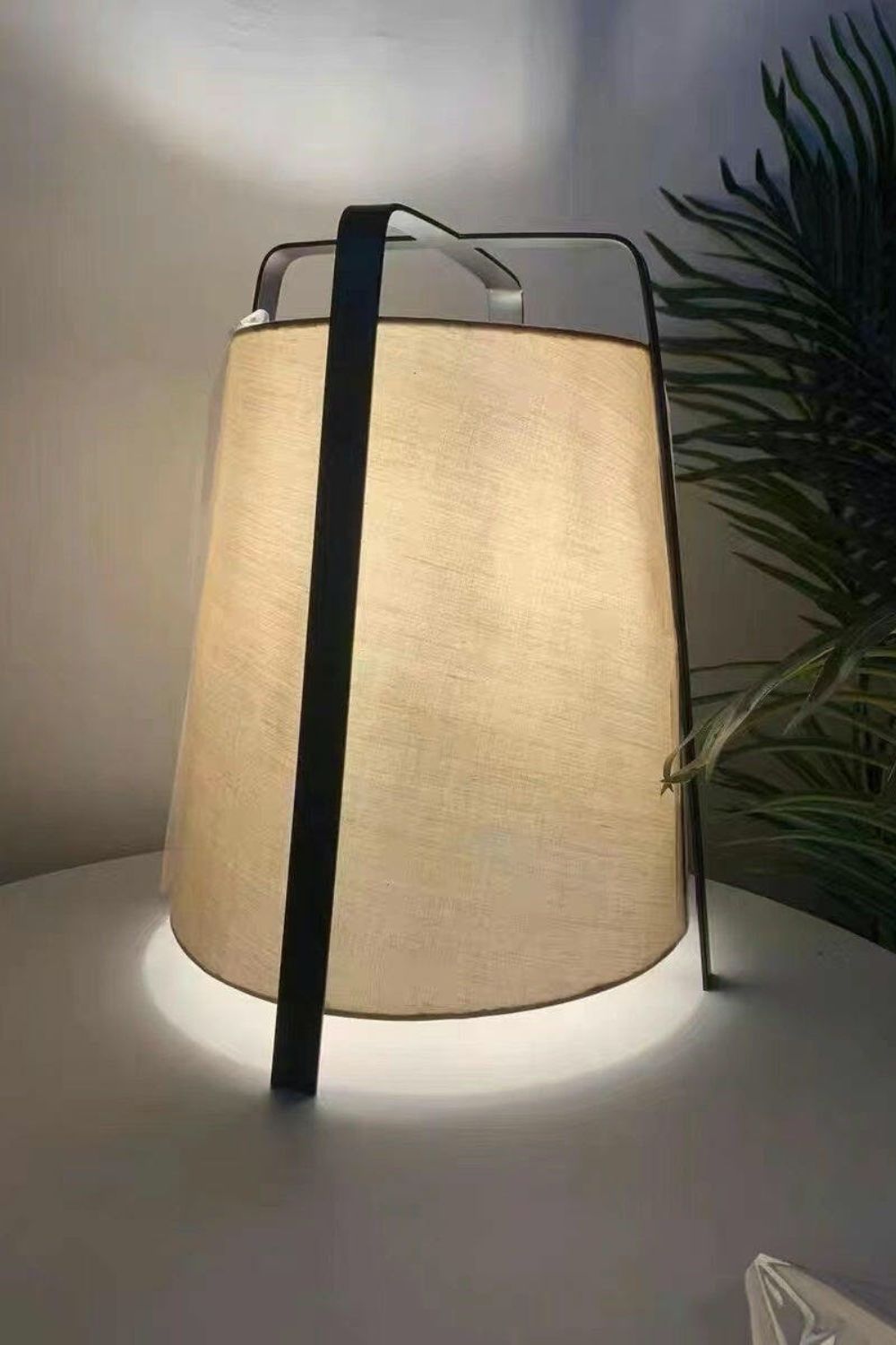 Luca Soft Glow Table Lamp | Fabric Shade | Black