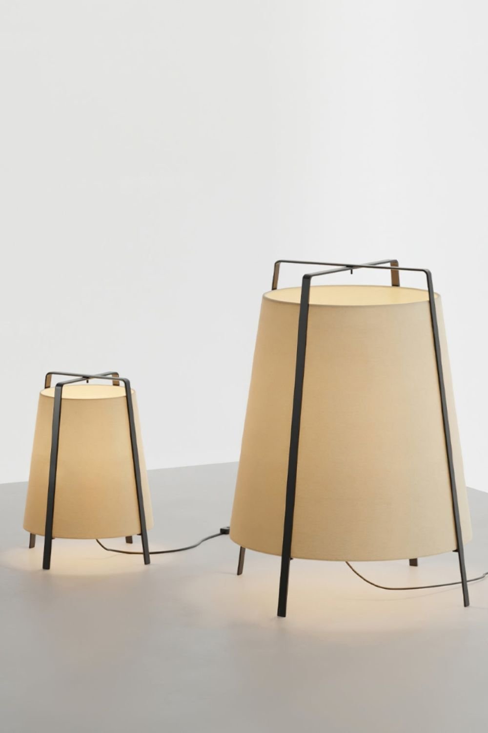Luca Soft Glow Table Lamp | Fabric Shade | Black