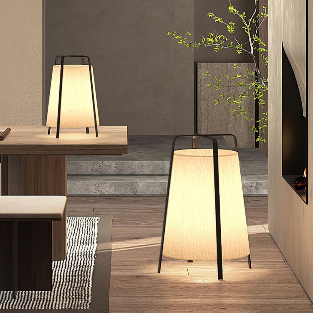 Luca Soft Glow Table Lamp | Fabric Shade | Black