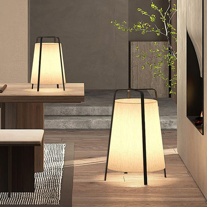 Luca Soft Glow Table Lamp | Fabric Shade | Black