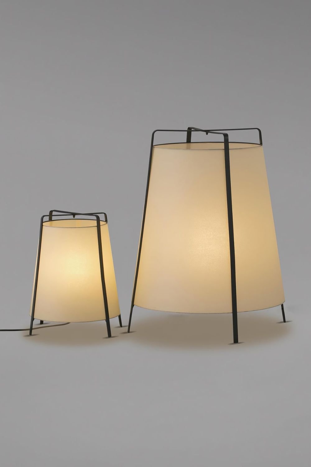 Luca Soft Glow Table Lamp | Fabric Shade | Black