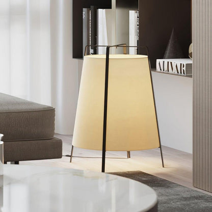 Luca Soft Glow Table Lamp | Fabric Shade | Black