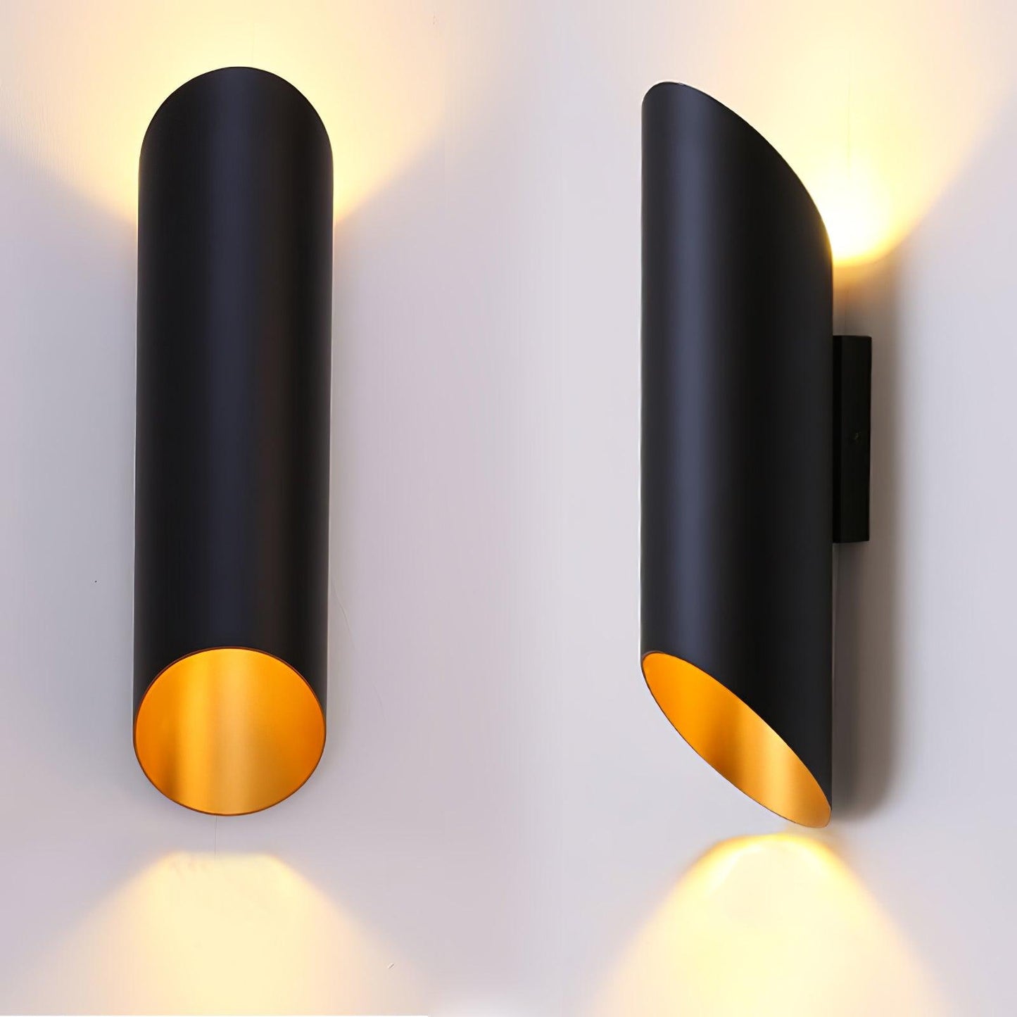 Lucide Quirijn Wall Lamp | Metal & Aluminum | Black & Gold