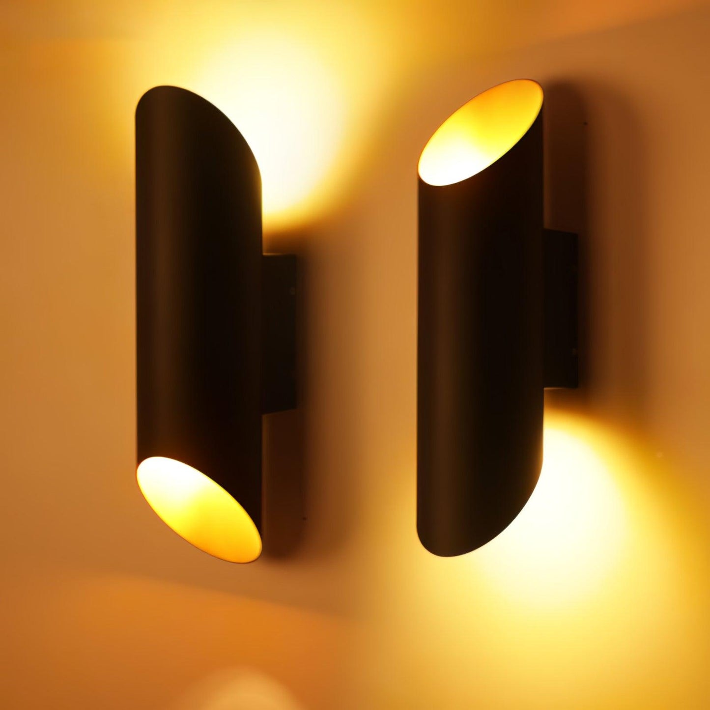 Lucide Quirijn Wall Lamp | Metal & Aluminum | Black & Gold