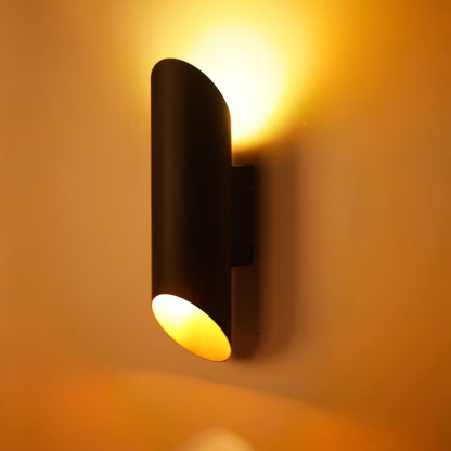 Lucide Quirijn Wall Lamp | Metal & Aluminum | Black & Gold