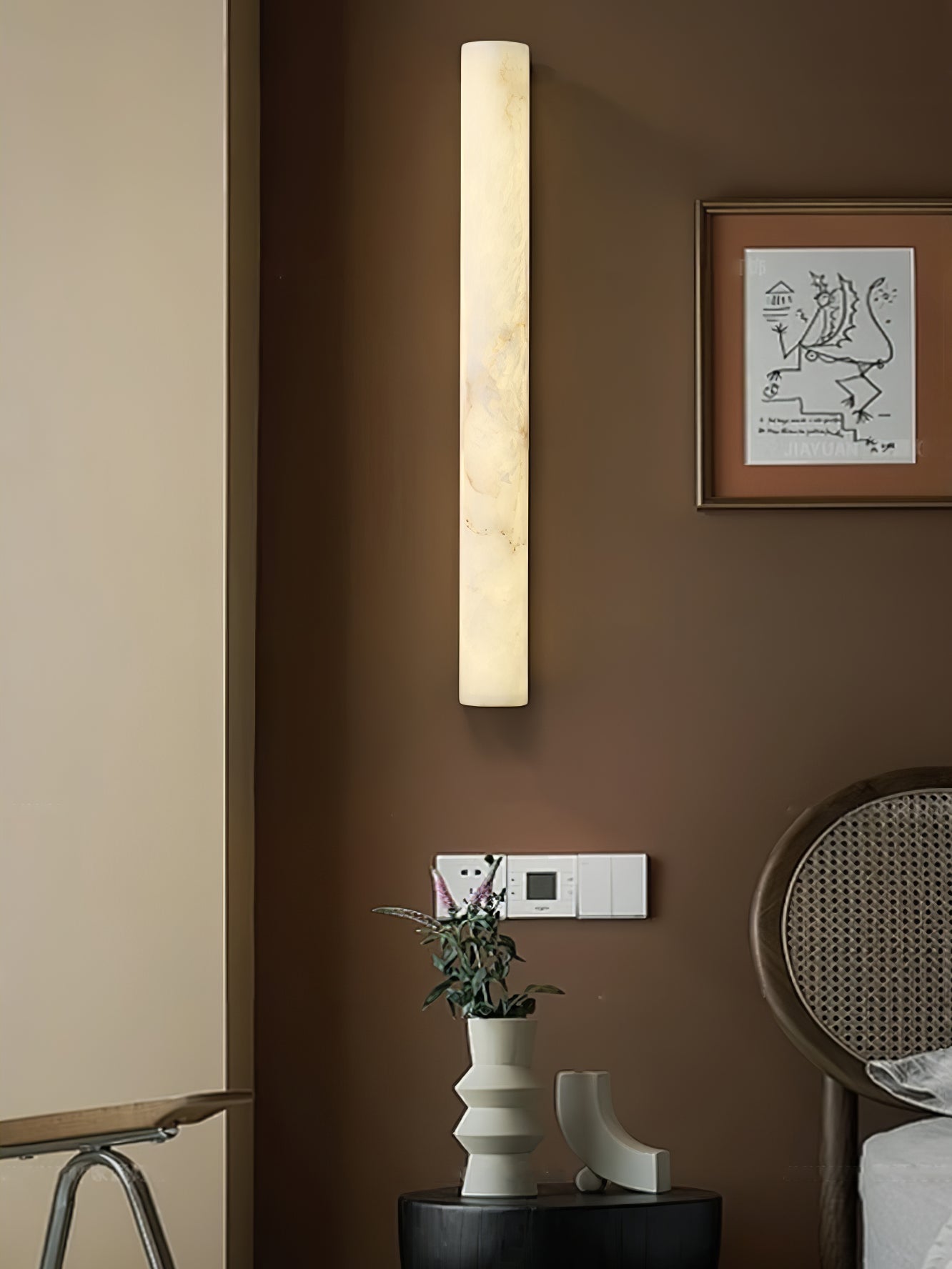 Luminara Wall Sconce | Alabaster | White