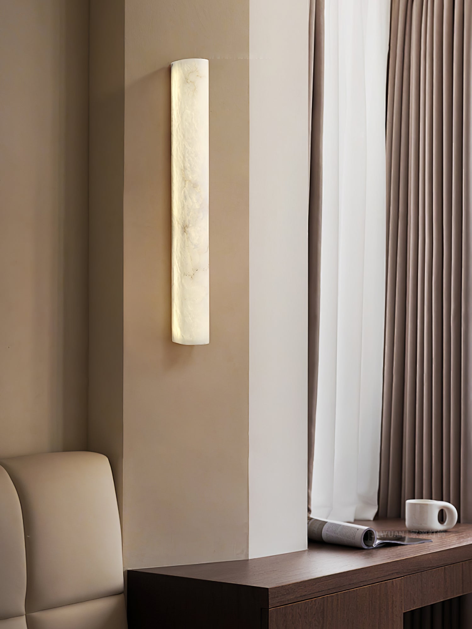 Luminara Wall Sconce | Alabaster | White