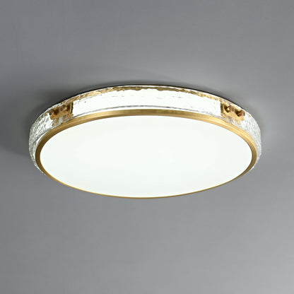 Luminara Ceiling Lamp | Brass & Glass | White Shade