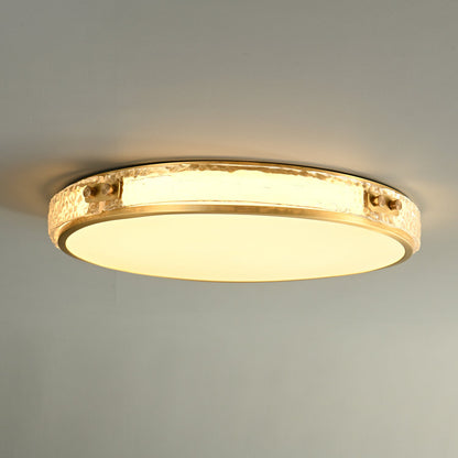 Luminara Ceiling Lamp | Brass & Glass | White Shade