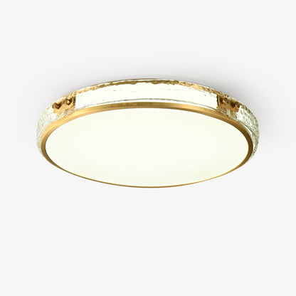 Luminara Ceiling Lamp | Brass & Glass | White Shade