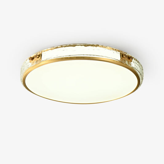 Luminara Ceiling Lamp | Brass & Glass | White Shade