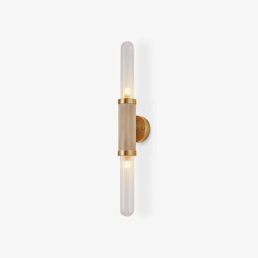 Luminous Wall Sconce | Gold Metal & Glass | Set of 2