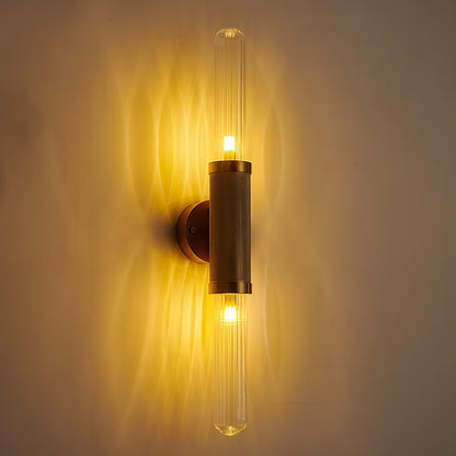 Luminous Wall Sconce | Gold Metal & Glass | Set of 2