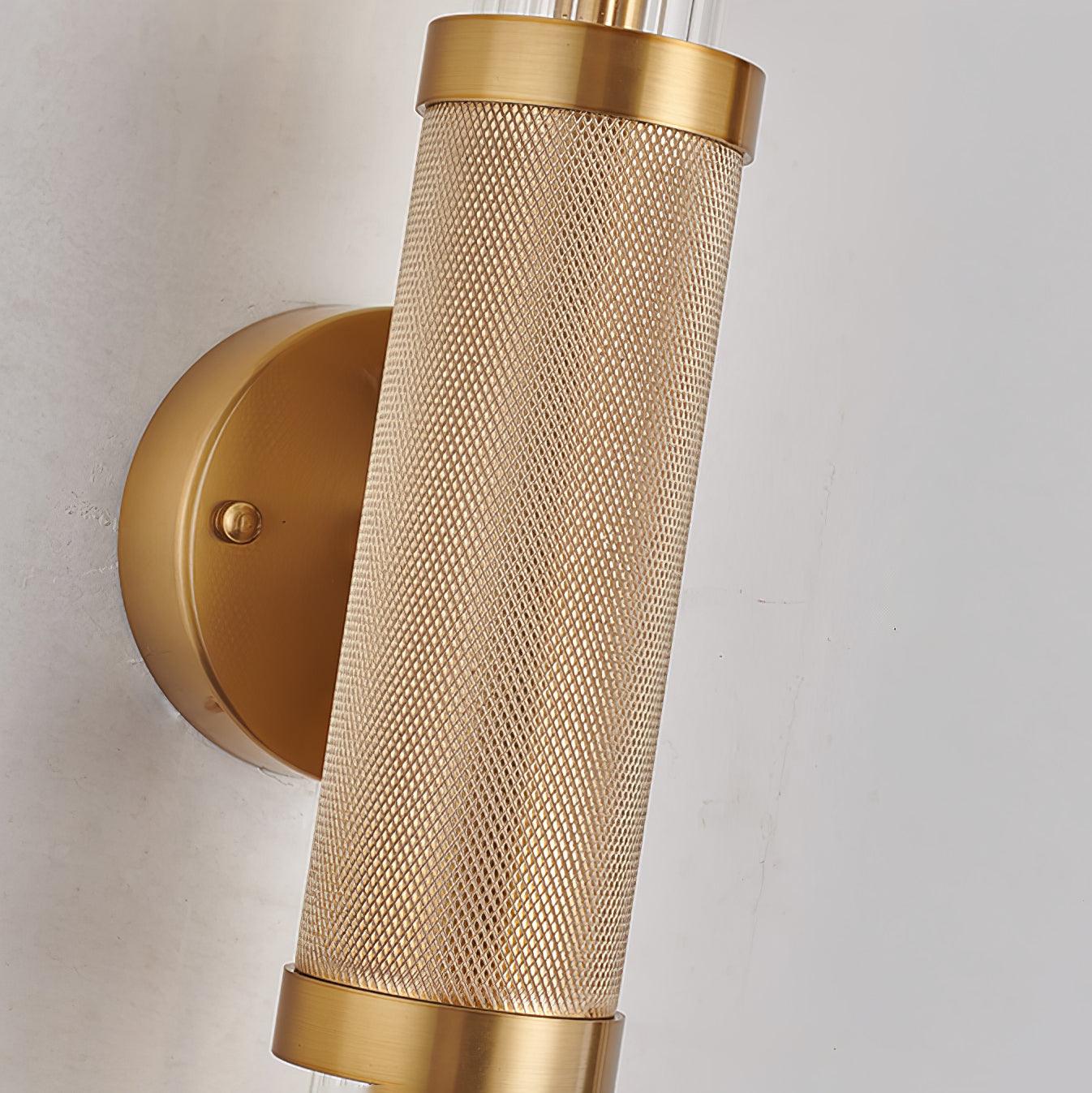 Luminous Wall Sconce | Gold Metal & Glass | Set of 2