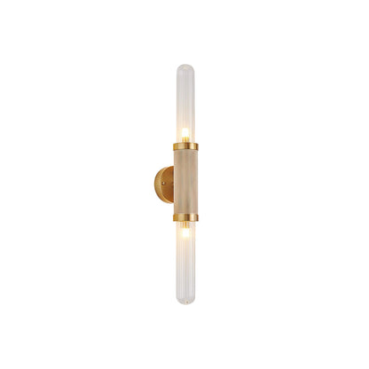 Luminous Wall Sconce | Gold Metal & Glass | Set of 2