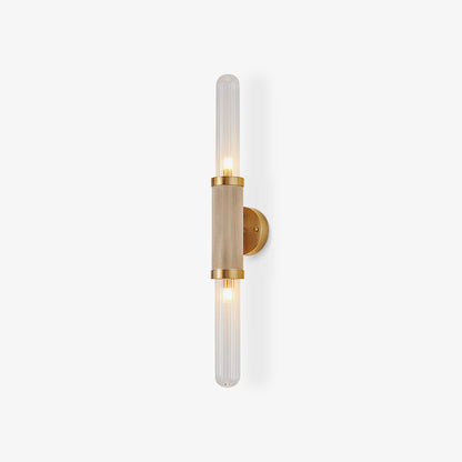 Luminous Wall Sconce | Gold Metal & Glass | Set of 2